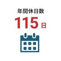 年間休日数114日